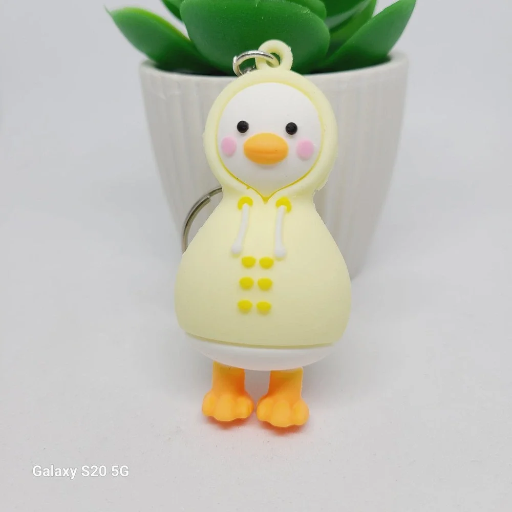 Cute Duck Keychain Yellow Hoodie Bag‎ Charm Accessory Gift For Her NWOT